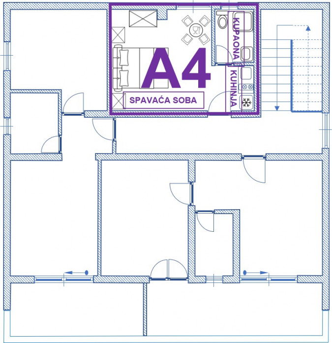 Apartment 4  (studio), Apartmani Bosi i Goli 23244