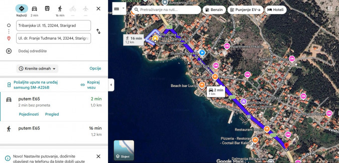 STARIGRAD LJEKARNA, Apartmani Bosi i Goli Starigrad Paklenica