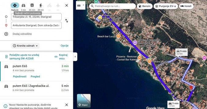 STARIGRAD AMBULANTA, Apartmani Bosi i Goli Starigrad Paklenica