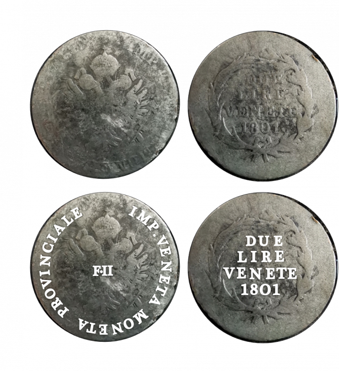 VI) FRANCIS II. HABSBURG / 2 LIRES (ORIGINAL), Apartmani Bosi i Goli Starigrad Paklenica